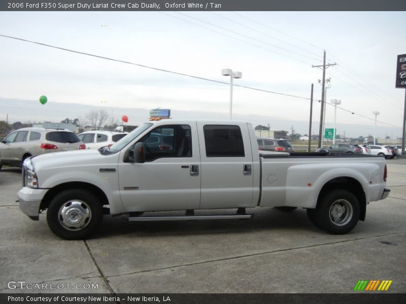 Oxford White / Tan 2006 Ford F350 Super Duty Lariat Crew Cab Dually