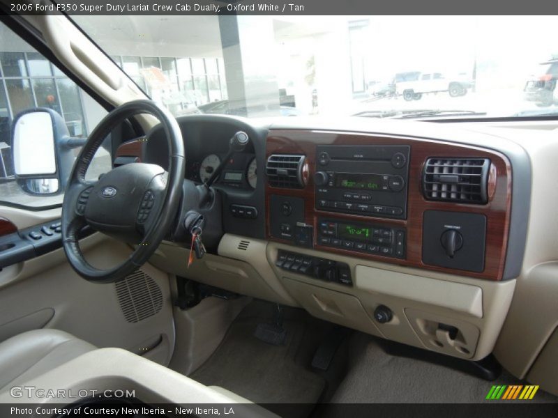 Oxford White / Tan 2006 Ford F350 Super Duty Lariat Crew Cab Dually