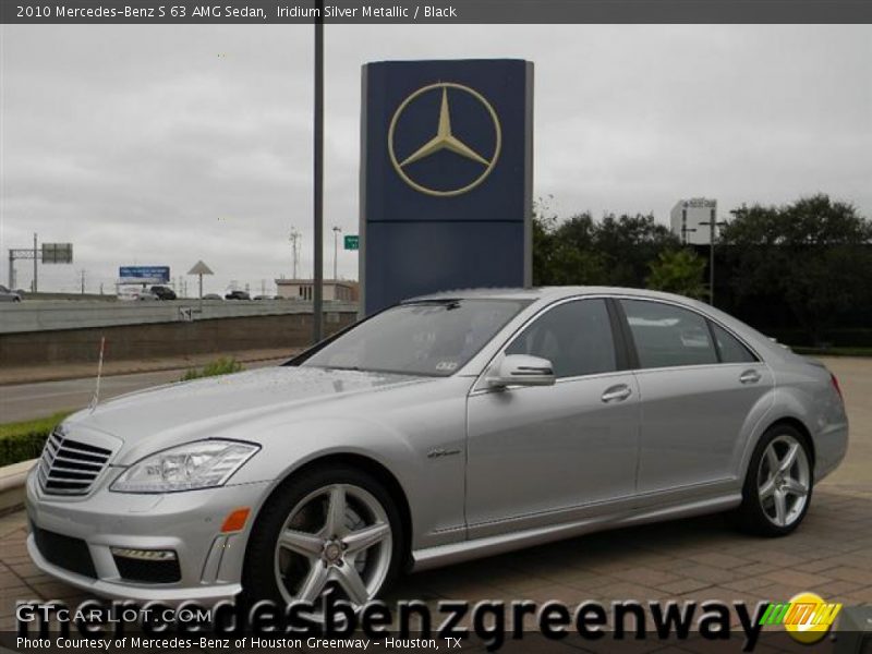 Iridium Silver Metallic / Black 2010 Mercedes-Benz S 63 AMG Sedan