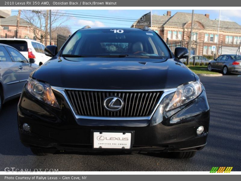 Obsidian Black / Black/Brown Walnut 2010 Lexus RX 350 AWD