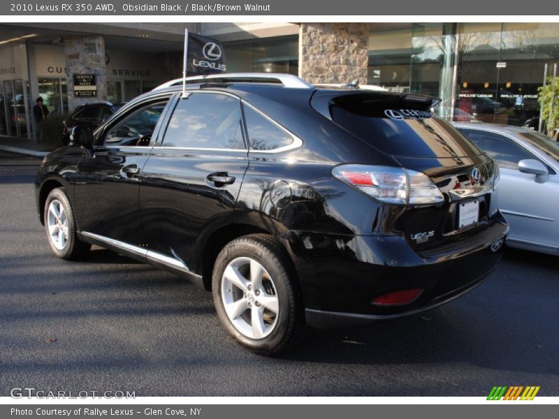 Obsidian Black / Black/Brown Walnut 2010 Lexus RX 350 AWD