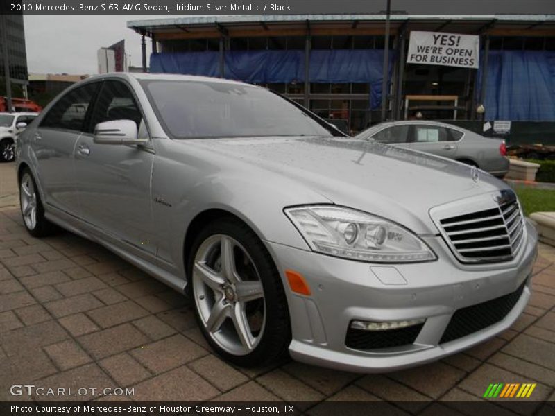 Iridium Silver Metallic / Black 2010 Mercedes-Benz S 63 AMG Sedan