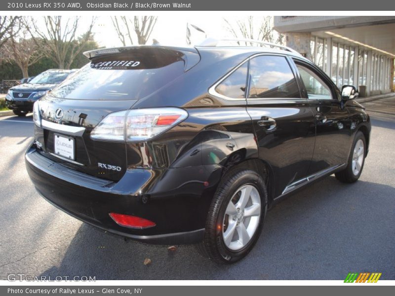 Obsidian Black / Black/Brown Walnut 2010 Lexus RX 350 AWD
