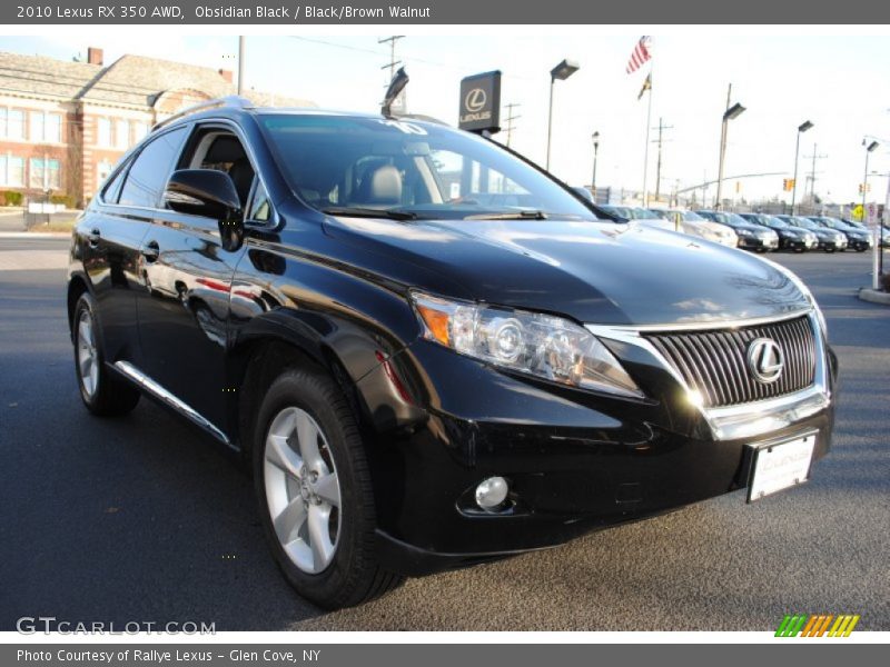 Obsidian Black / Black/Brown Walnut 2010 Lexus RX 350 AWD