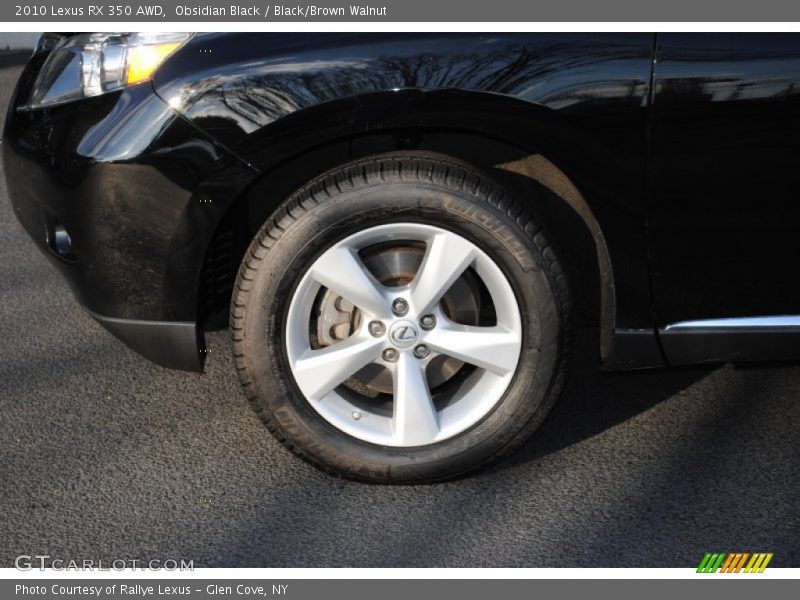 Obsidian Black / Black/Brown Walnut 2010 Lexus RX 350 AWD