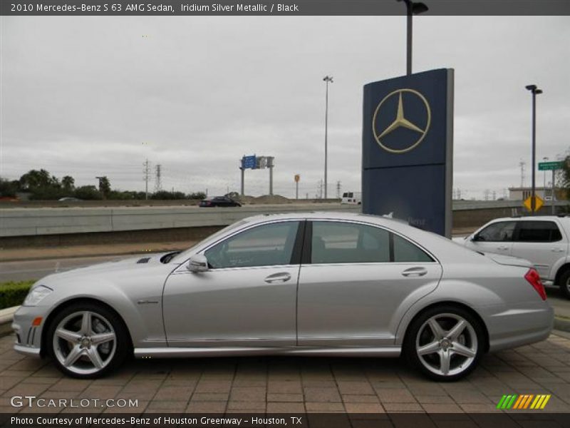 Iridium Silver Metallic / Black 2010 Mercedes-Benz S 63 AMG Sedan