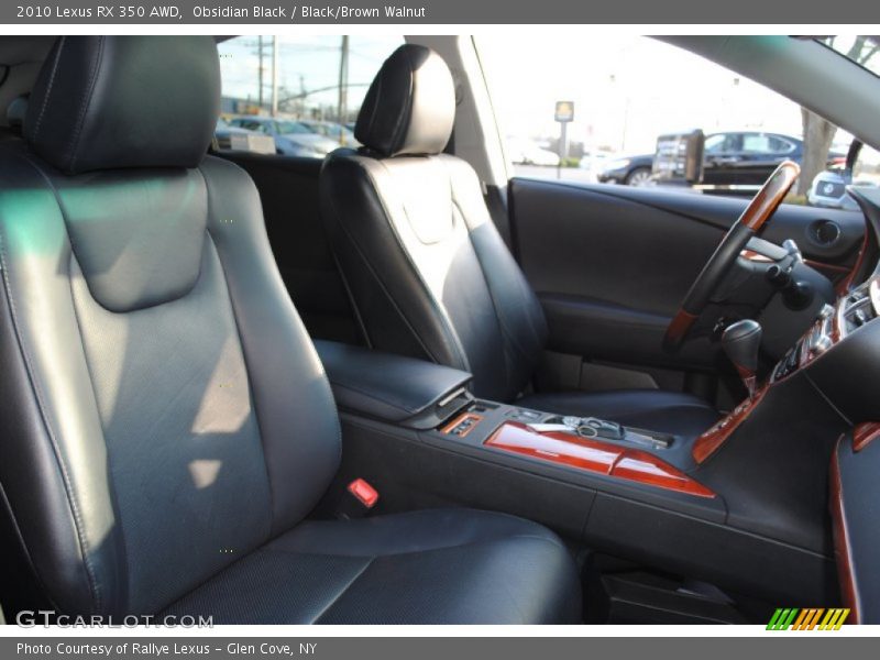 Obsidian Black / Black/Brown Walnut 2010 Lexus RX 350 AWD