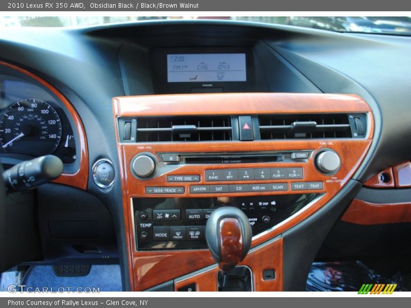 Obsidian Black / Black/Brown Walnut 2010 Lexus RX 350 AWD