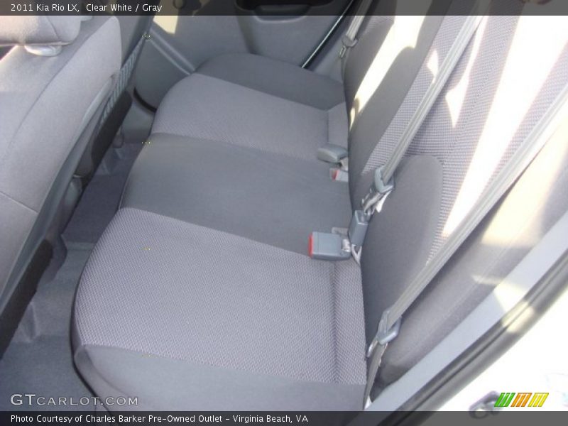 Clear White / Gray 2011 Kia Rio LX