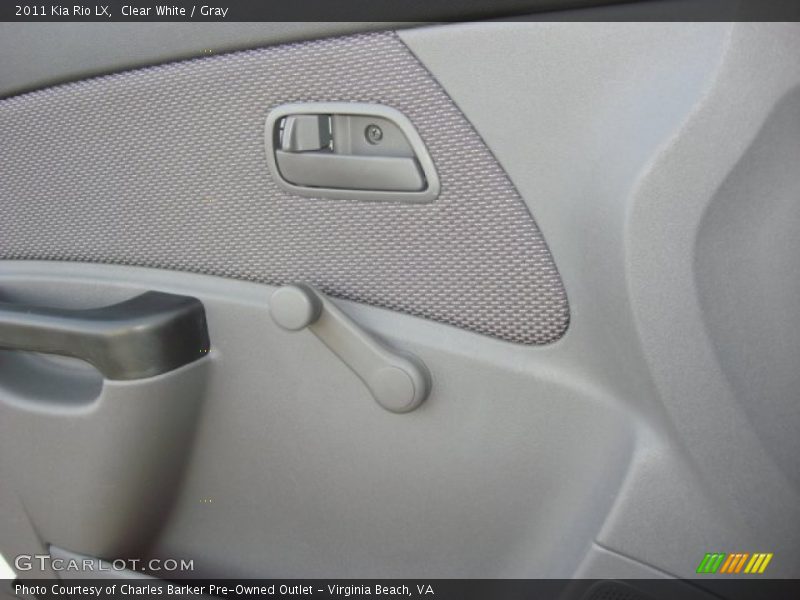 Clear White / Gray 2011 Kia Rio LX