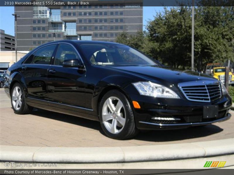 Black / Black 2010 Mercedes-Benz S 550 Sedan
