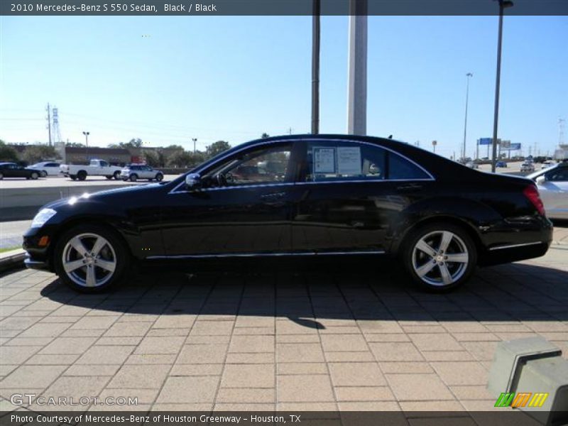 Black / Black 2010 Mercedes-Benz S 550 Sedan