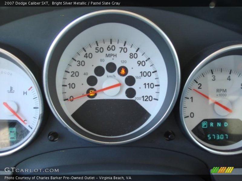 Bright Silver Metallic / Pastel Slate Gray 2007 Dodge Caliber SXT