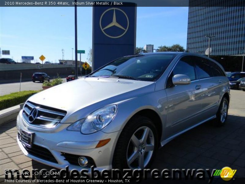 Iridium Silver Metallic / Black 2010 Mercedes-Benz R 350 4Matic