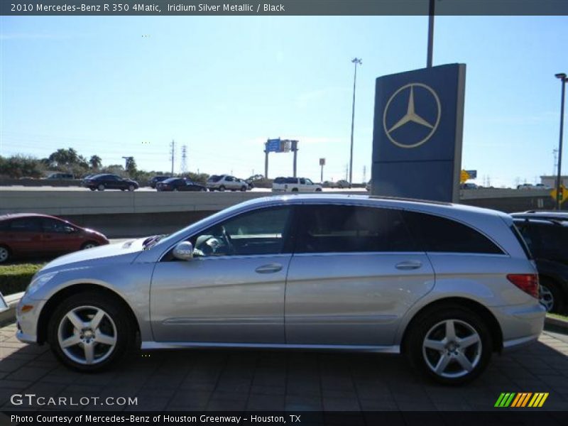 Iridium Silver Metallic / Black 2010 Mercedes-Benz R 350 4Matic