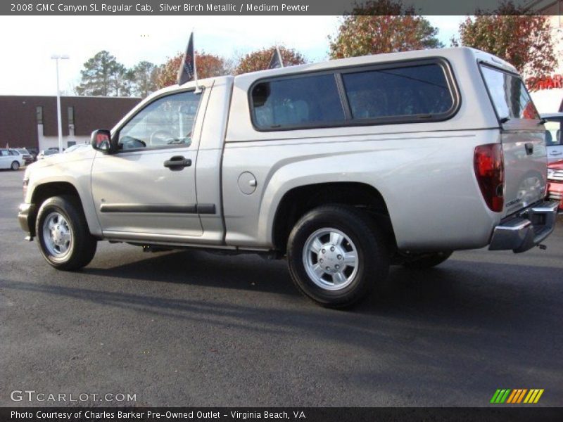 Silver Birch Metallic / Medium Pewter 2008 GMC Canyon SL Regular Cab