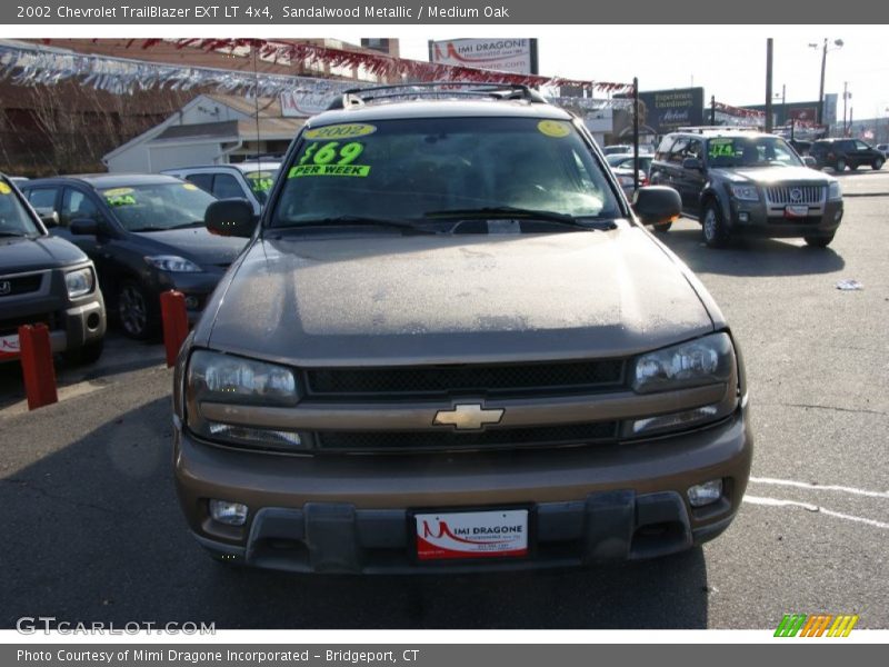 Sandalwood Metallic / Medium Oak 2002 Chevrolet TrailBlazer EXT LT 4x4