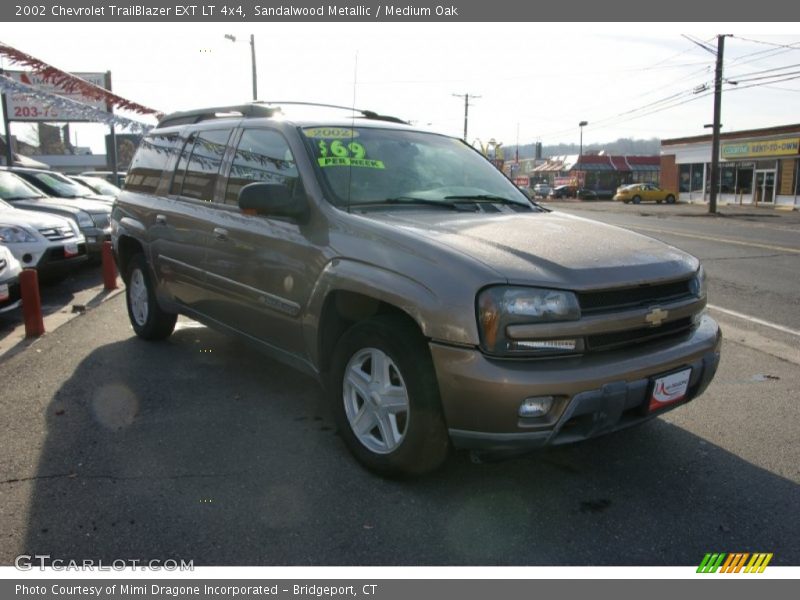 Sandalwood Metallic / Medium Oak 2002 Chevrolet TrailBlazer EXT LT 4x4