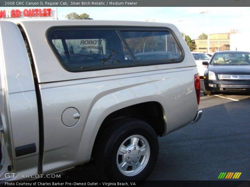 Silver Birch Metallic / Medium Pewter 2008 GMC Canyon SL Regular Cab