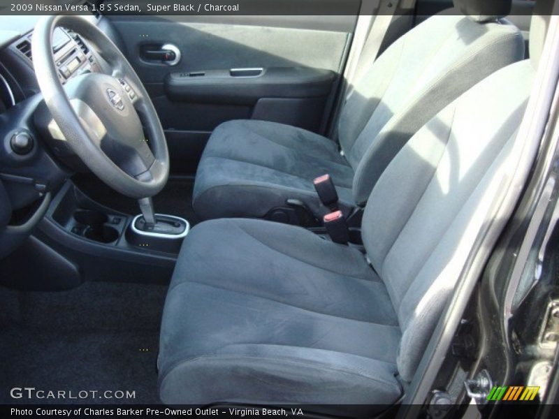 Super Black / Charcoal 2009 Nissan Versa 1.8 S Sedan