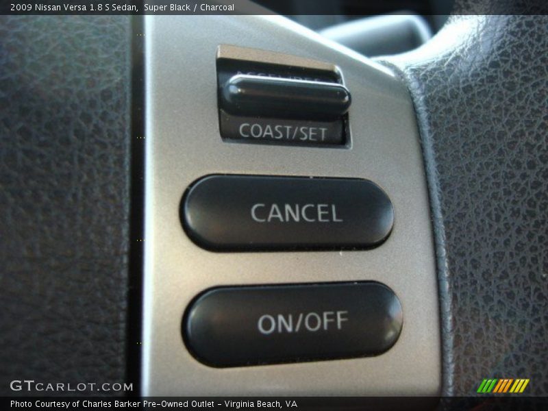 Super Black / Charcoal 2009 Nissan Versa 1.8 S Sedan