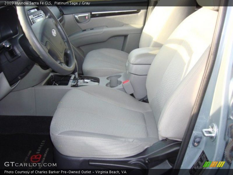 Platinum Sage / Gray 2009 Hyundai Santa Fe GLS