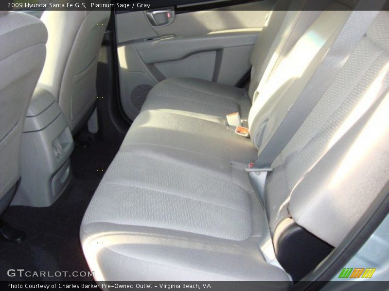 Platinum Sage / Gray 2009 Hyundai Santa Fe GLS