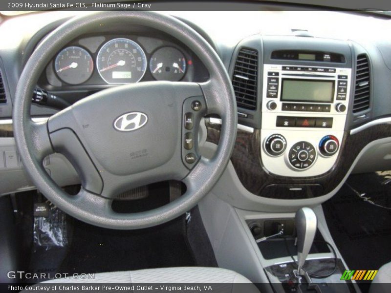 Platinum Sage / Gray 2009 Hyundai Santa Fe GLS