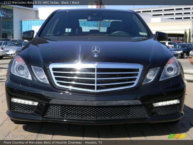 Black / Black 2010 Mercedes-Benz E 63 AMG Sedan