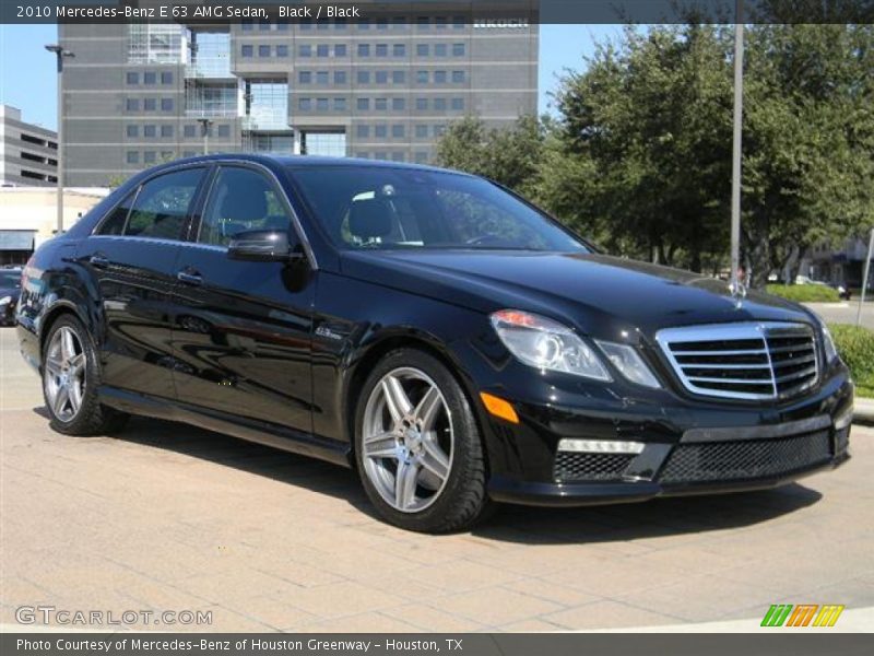 Black / Black 2010 Mercedes-Benz E 63 AMG Sedan