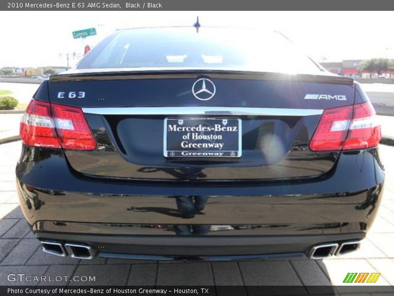Black / Black 2010 Mercedes-Benz E 63 AMG Sedan