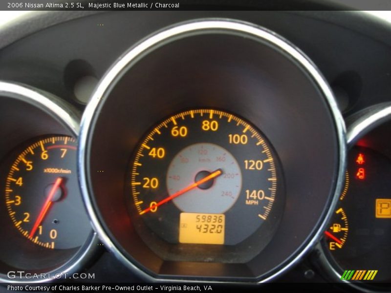 Majestic Blue Metallic / Charcoal 2006 Nissan Altima 2.5 SL