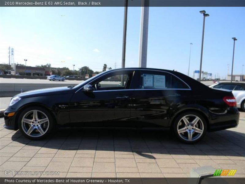 Black / Black 2010 Mercedes-Benz E 63 AMG Sedan