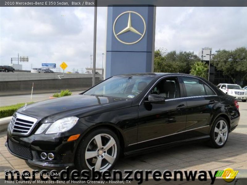 Black / Black 2010 Mercedes-Benz E 350 Sedan