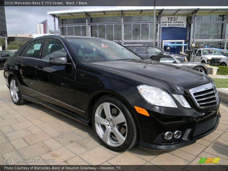 Black / Black 2010 Mercedes-Benz E 350 Sedan
