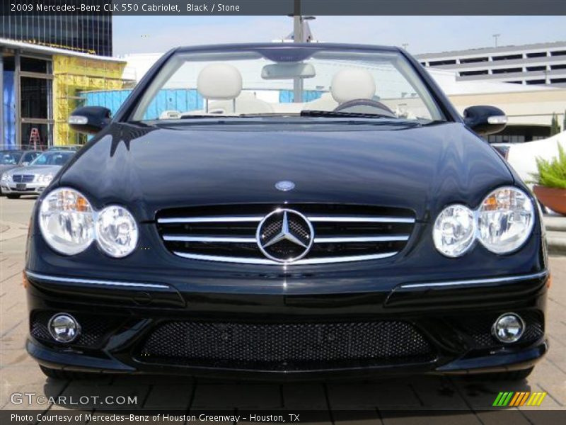 Black / Stone 2009 Mercedes-Benz CLK 550 Cabriolet