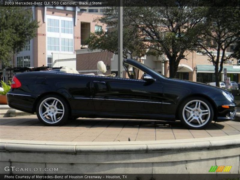 Black / Stone 2009 Mercedes-Benz CLK 550 Cabriolet
