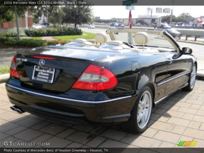 Black / Stone 2009 Mercedes-Benz CLK 550 Cabriolet