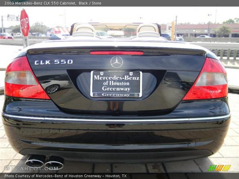 Black / Stone 2009 Mercedes-Benz CLK 550 Cabriolet