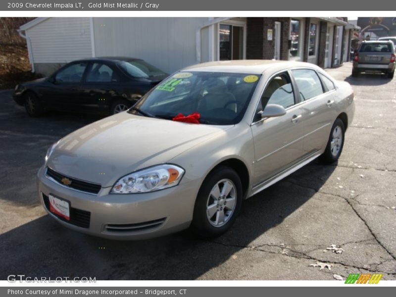 Gold Mist Metallic / Gray 2009 Chevrolet Impala LT
