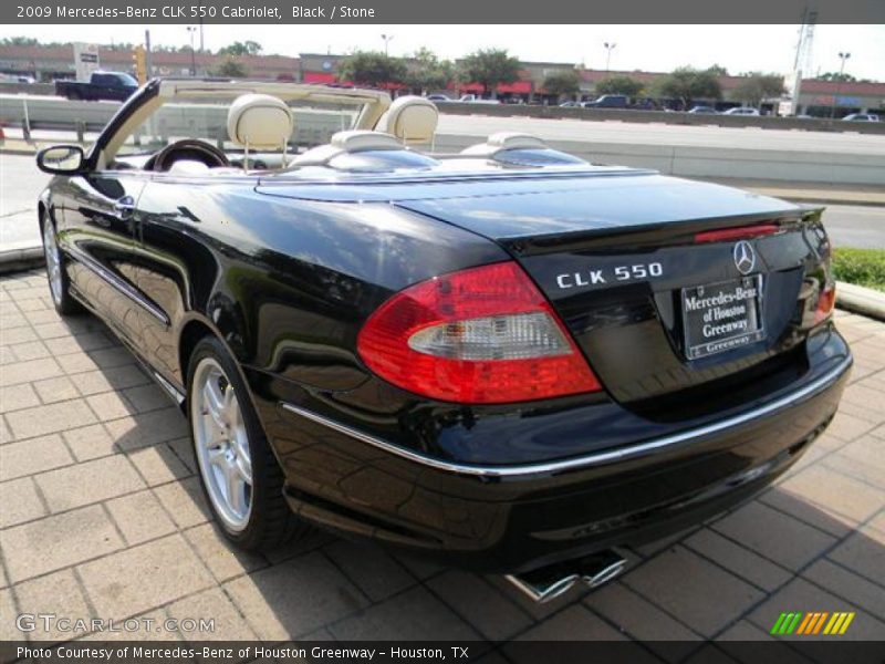 Black / Stone 2009 Mercedes-Benz CLK 550 Cabriolet