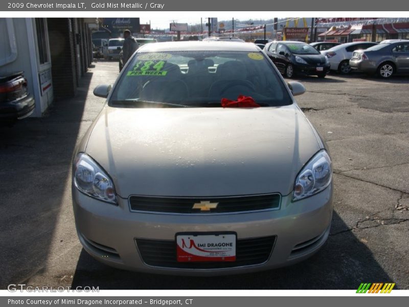 Gold Mist Metallic / Gray 2009 Chevrolet Impala LT