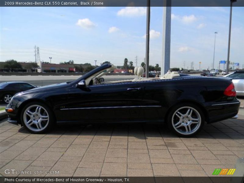 Black / Stone 2009 Mercedes-Benz CLK 550 Cabriolet