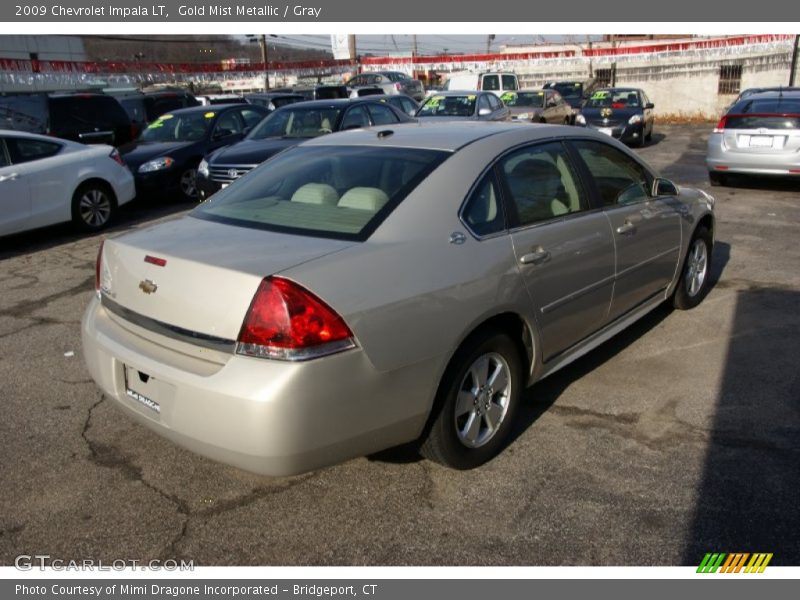 Gold Mist Metallic / Gray 2009 Chevrolet Impala LT