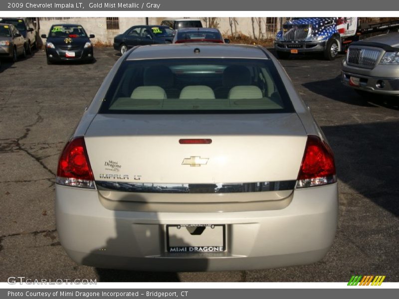 Gold Mist Metallic / Gray 2009 Chevrolet Impala LT
