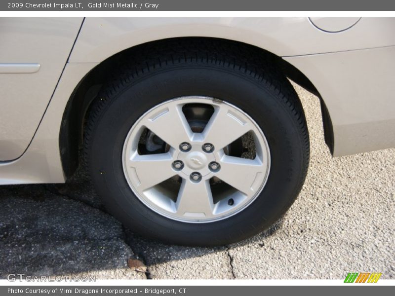 Gold Mist Metallic / Gray 2009 Chevrolet Impala LT