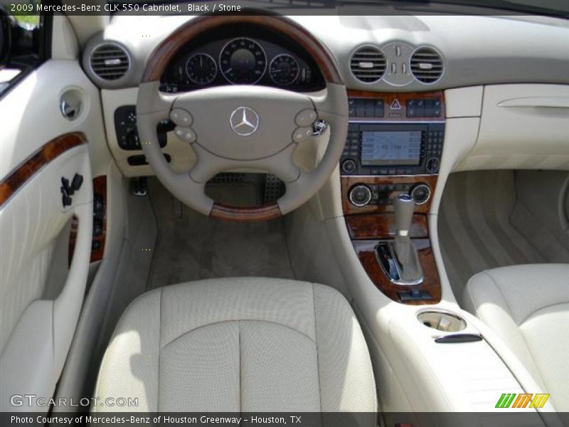Black / Stone 2009 Mercedes-Benz CLK 550 Cabriolet