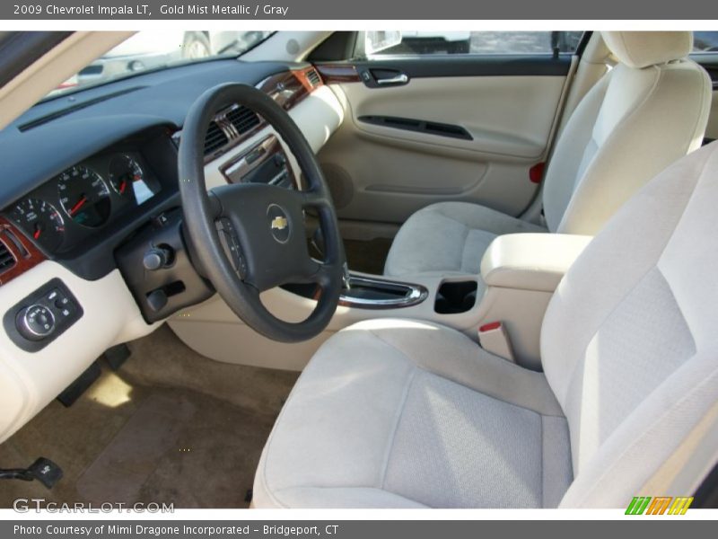 Gold Mist Metallic / Gray 2009 Chevrolet Impala LT
