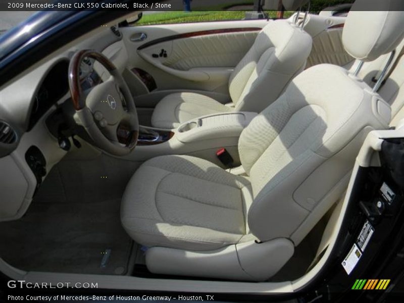 Black / Stone 2009 Mercedes-Benz CLK 550 Cabriolet