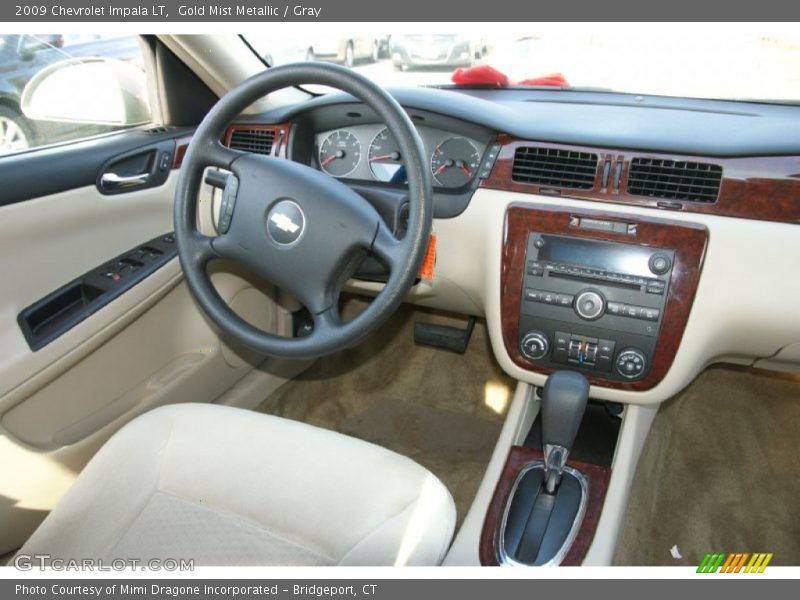 Gold Mist Metallic / Gray 2009 Chevrolet Impala LT